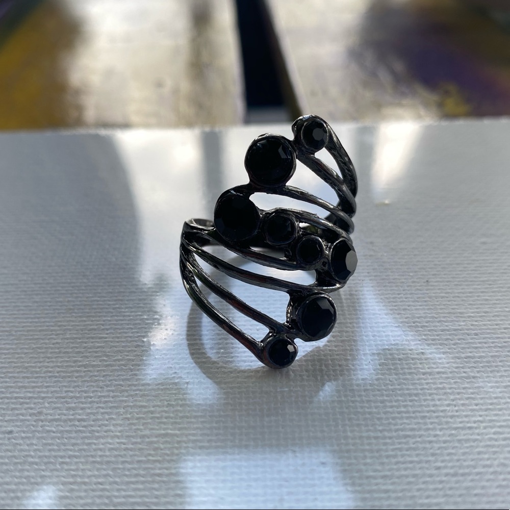 Black Jeweled Ring